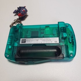 Bandai WonderSwan Skeleton Clear Green Frozen Mint Console with Keychain Tested