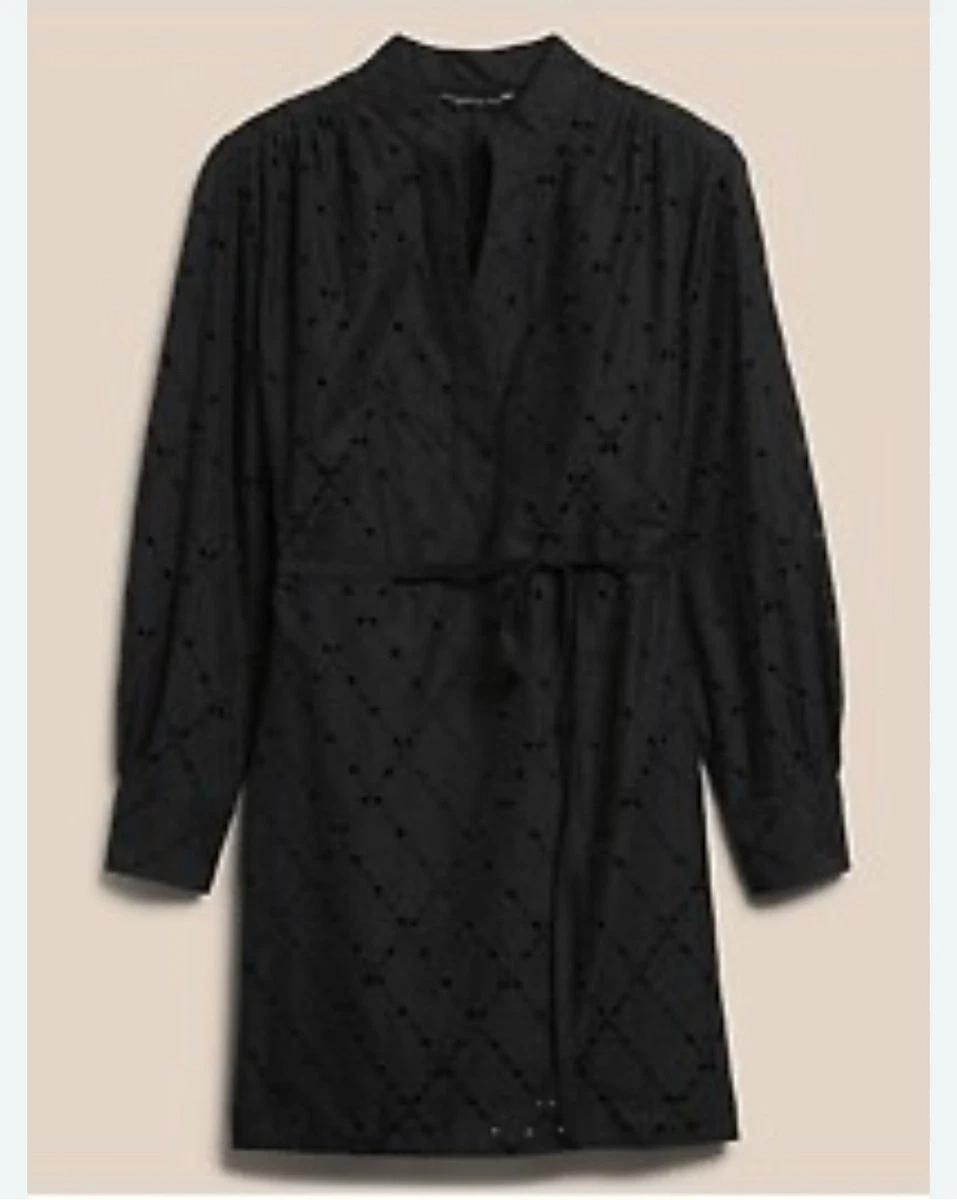 chinese dress ladies Banana Republic | Black Knit Long Sleeve Dress