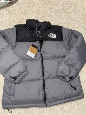 #ad The North Face Puffer Coat Men’s Nupste Retro Size Medium Gray $170.00