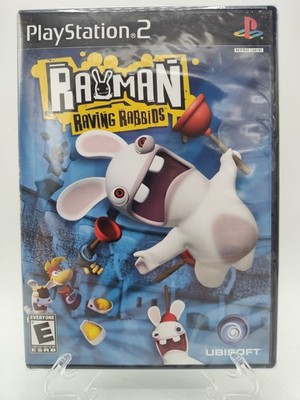Rayman Raving Rabbids - (PlayStation 2 PS2, 2006) *BRAND NEW + Case Protector*