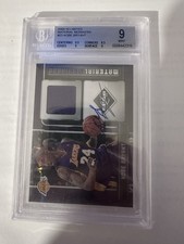 Panini 2009-10 Limited Material Moniker Kobe Bryant Auto Patch BGS 9 BGS Auto 10