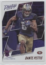 2018 Panini Prestige Rookie Xtra Points Purple Dante Pettis #291 y4f