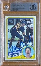 DAVE ANDREYCHUK SIGNED 1984/85 O-PEE-CHEE ROOKIE CARD #17 BAS BGS AUTOGRAPH AUTO