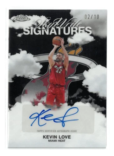 2025 26 Topps Chrome Sapphire Kevin Love Sky Write Signatures Auto Black /10