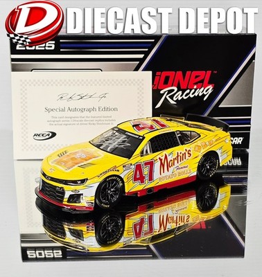 AUTOGRAPHED RICKY STENHOUSE JR 2025 MARTIN'S POTATO ROLLS 1/24 ARC DIECAST