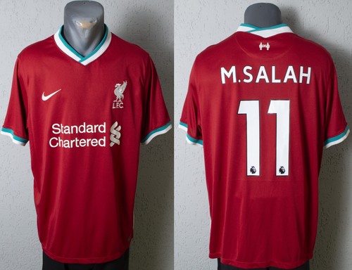 Liverpool Salah Jersey 2020/2021 Home Football Soccer Mens Shirt Size Adult XL