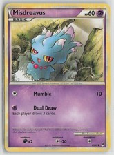 Misdreavus 65/95 Common Call of Legends Pokemon Moderately Played