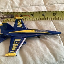 US Navy Die Cast Blue Angels F/A-18 Hornet Jet