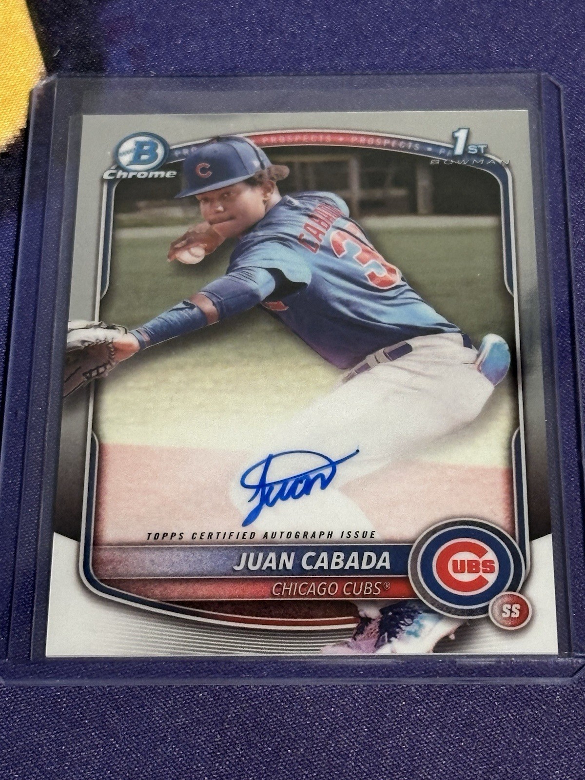 2025 Bowman Chrome - Prospect Autographs Juan Cabada #CPA-JC (RC) 1st Rookie