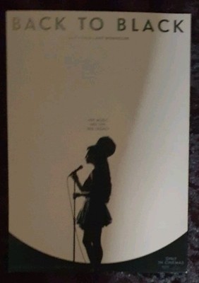 BACK TO BLACK (2024) A4 Movie Poster Flat Amy Winehouse Marisa Abela