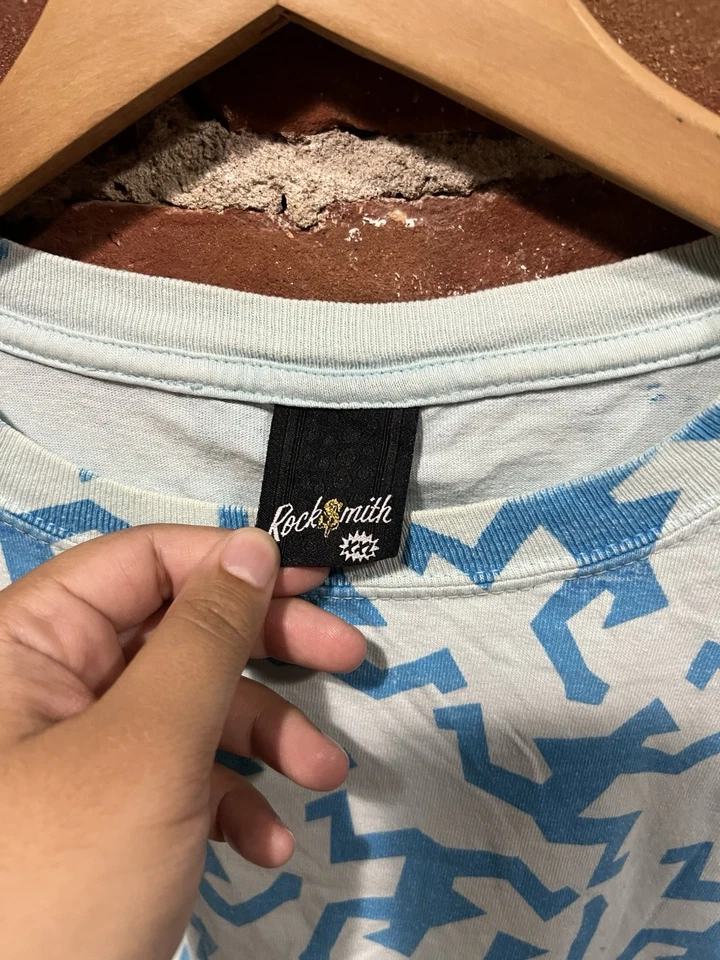 Camisa Rocksmith Azul Blanco AOP 2XL Para Hombre Foto 2 de 4