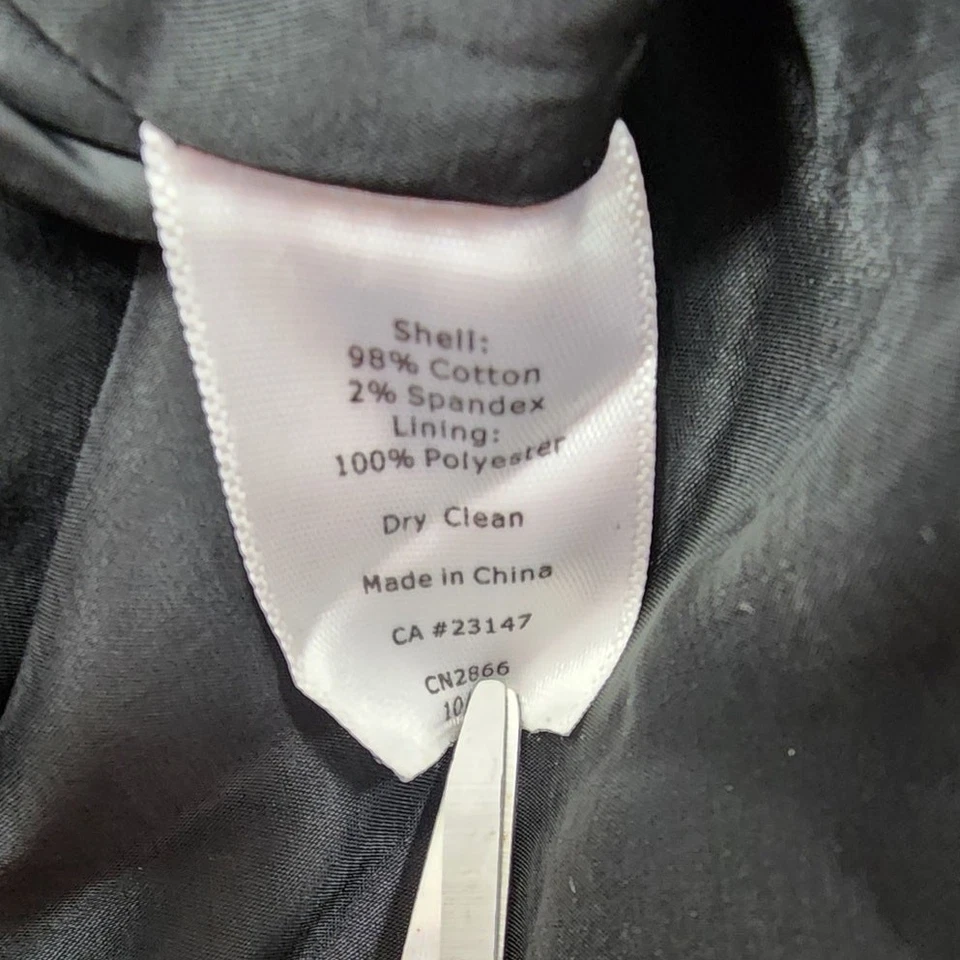 Talbots юбка женщин 2P PETITE животных печати карандаш текстурированный хлопок с подкладкой офиса - Изображение 4 из 4