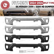 Chrome Black Front Bumper For 2024 2025 2026 Chevy Silverado 2500 Hd 3500 Hd Chrome Black Front Bumper For 2024 2025 2026 Chevy Silverado 2500 Hd 3500 Hd