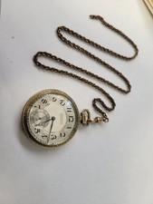 Rare 1925 Waltham kingston 14kt Gp 15 Jewel Pocket Watch Runs Great