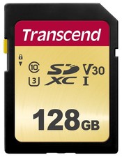 SD-Karten CARD Card 128GB Transcend SDXC SDC500S 9 NEW