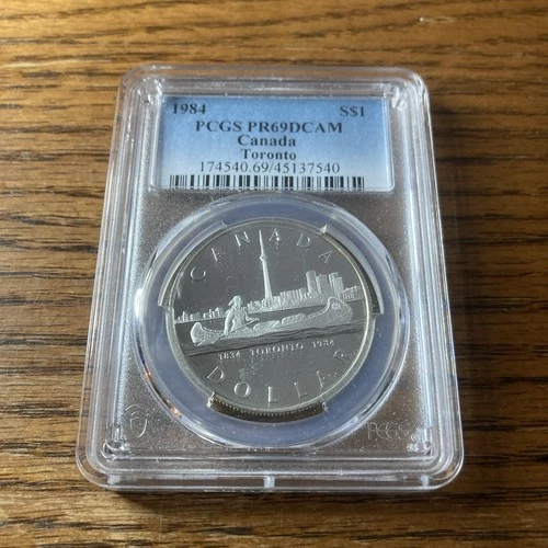 1984 Canada Silver Dollar S$1 - PCGS PF69 DCAM - Toronto Sesquicentennial