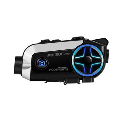 FX30C PRO BT 5.4 Motorrad Intercom Bluetooth Helm Headset 1080P APP Video Wifi