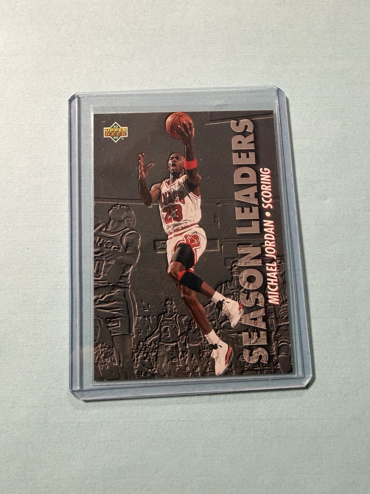 Michael Jordan - 1993-94 Upper Deck - Season Leaders  #166 Chicago Bulls HOF