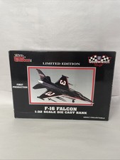 1:32 Racing Champions Diecast Dale Earnhardt 3 F-16 Falcon Jet Bank New