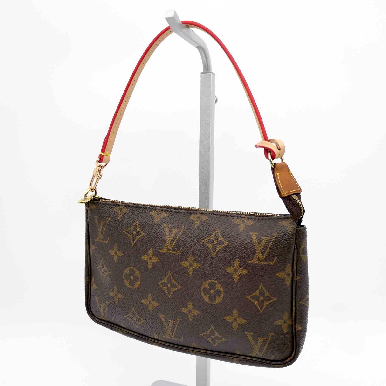 Louis Vuitton Pochette Accessoires Hand Bag PVC Leather M51980 Monogram 595