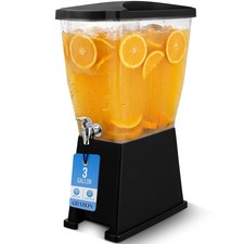 Large Drink Dispenser for Parties 3 Gallon Slim Plastic Beverage Dispenser ...
