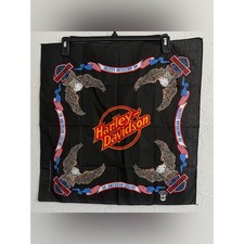 NOS Vintage 80s HARLEY DAVIDSON MOTORCYCLE AMERICAN LEGEND BANDANA Made in USA