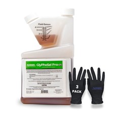 GlyPhoSel Pro Weed Killer, Includes 3-Pack of Agrisel Protective Gloves, 32oz