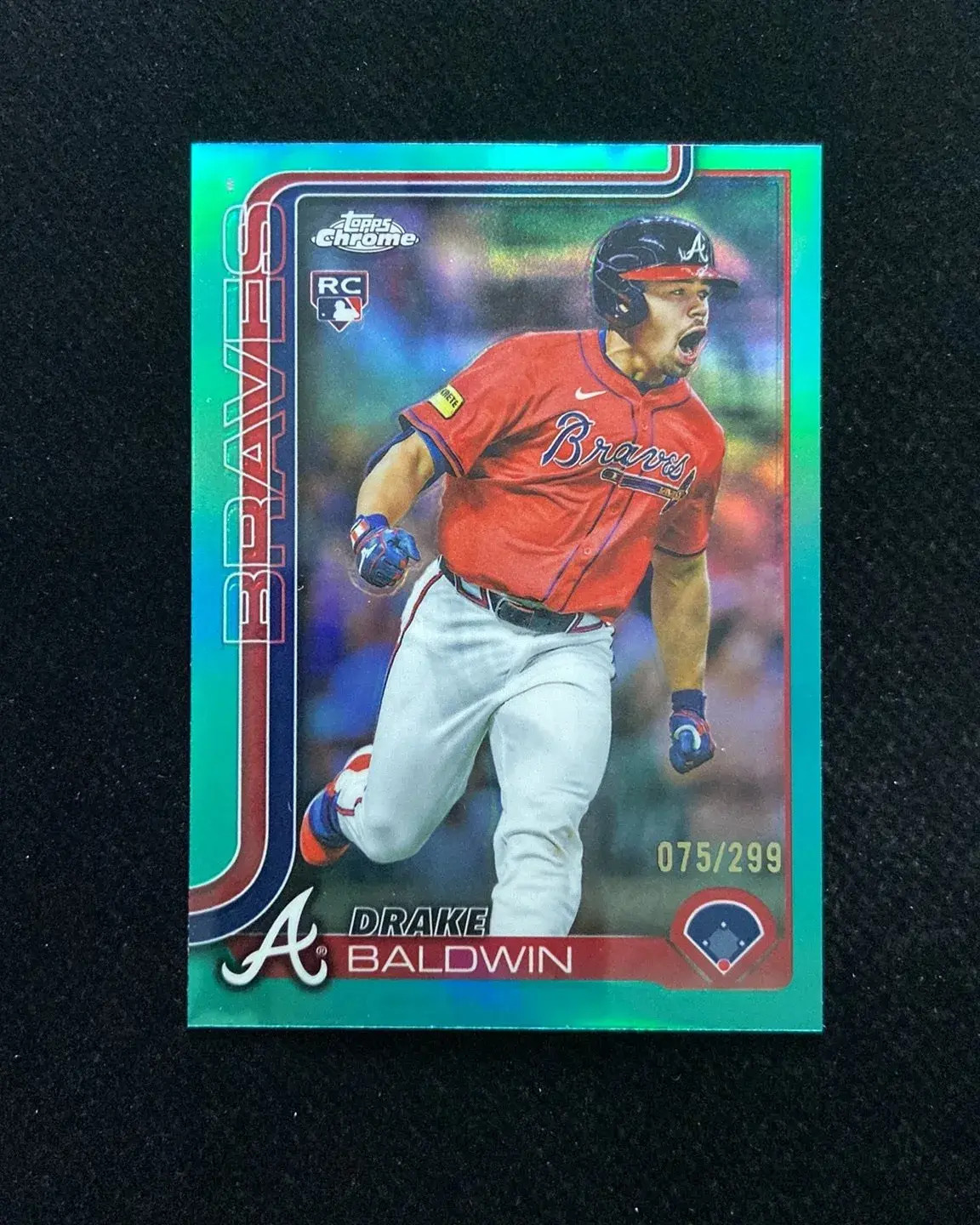 2025 Topps Chrome Update Drake Baldwin #USC96 Teal Refractor 75/299 RC -QI95