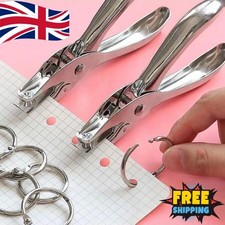 Hole Punch Metal Hand Held One Single Hole Paper Puncher 6mm