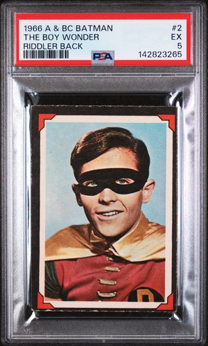 1966 A&BC Batman Riddler Back #2 — PSA 5