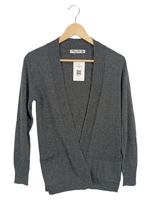 William de Faye Damen Strickjacke Grau Casual Einheitsgröße