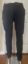 Plaid  Plain Skinny Fit Flat Front Dress Pants, Men's 31x34 - Charcoal