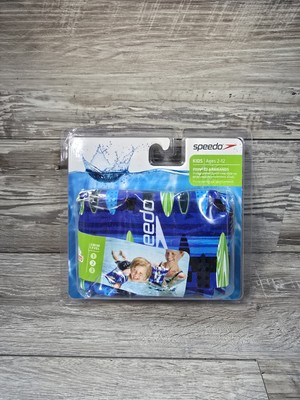 Speedo Printed Armbands Begin to Swim Level 2 Ages 2-12 Blue Purple- New Sealed