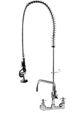 T&S Brass B0287 Wall Mount BigFlo PreRinse Faucet with 12 in AddOn Nozzle