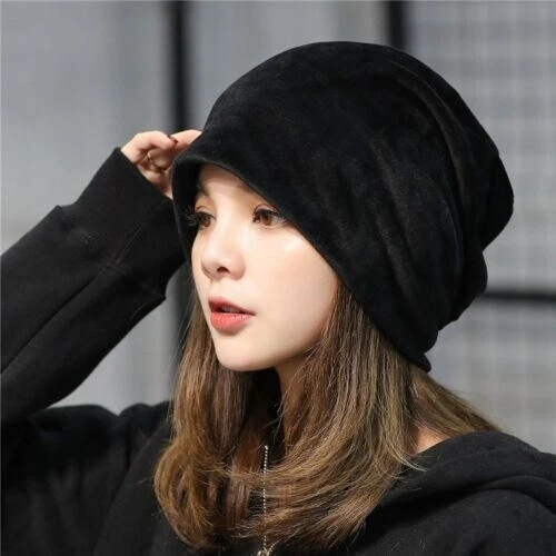 Winter Beanie Cap Warm Hat Knit Plain Ski Skull Cuff Slouch Women Men Hot - Image 3 of 4
