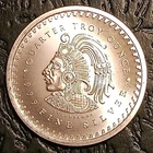 1/4 oz (.25 oz) .999 Fine Silver Aztec Mayan Calendar Round by Golden State Mint
