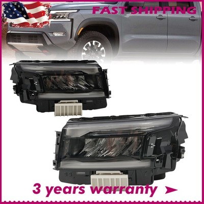 For 2022-25 Nissan Frontier PRO-4X LED Headlight w/DRL Headlamp Left&Right Side
