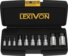 LEXIVON XZN Triple Square Spline Bit Socket Set,  - LX-145