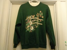COTTAGECORE FARM PRAIRIE VTG SQUIRELL GARDEN SWEATSHIRT M LG