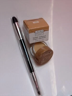 Laura Geller Baked Radiance Cream Concealer - New Boxed 6g Colour LIGHT & Brush
