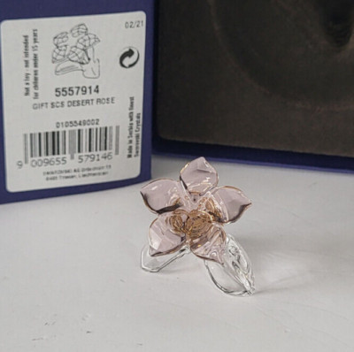 SWAROVSKI SCS Wüstenrose 2021 Desert Rose Membership Flower SCS 5557914 NEU OVP