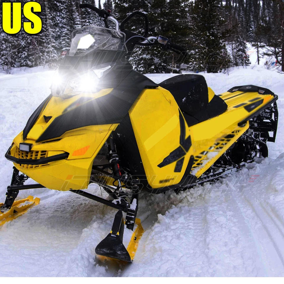2 bombillas de faros H4 SUPER LED para Polaris XCF: 1999-2001 moto de nieve pn 2870448 Foto 4 de 4