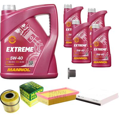 MANN Inspektionspaket 9 L MANNOL Extreme 5W-40 für Renault Espace III 2.2 dCi