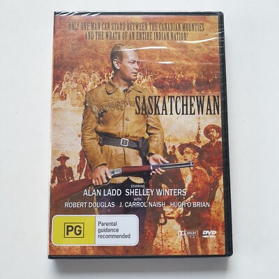 Saskatchewan (DVD, 1954) PAL Region 4 (Alan Ladd, Shelley Winters) NEW / SEALED
