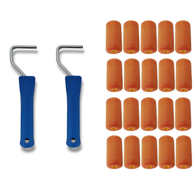 5cm Flockwalzen+Farbbügel Schaumwalze Lackierwalzen superflock Rolle gerade