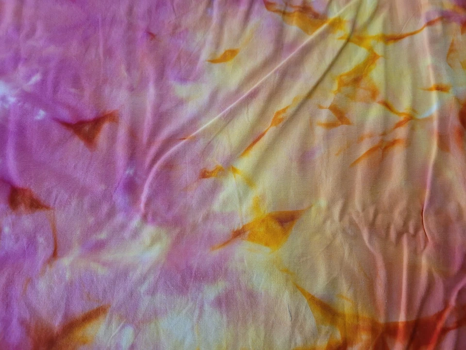 26" Tie Dye Unbranded Yellow Pink Orange Coral - Image 3 of 3