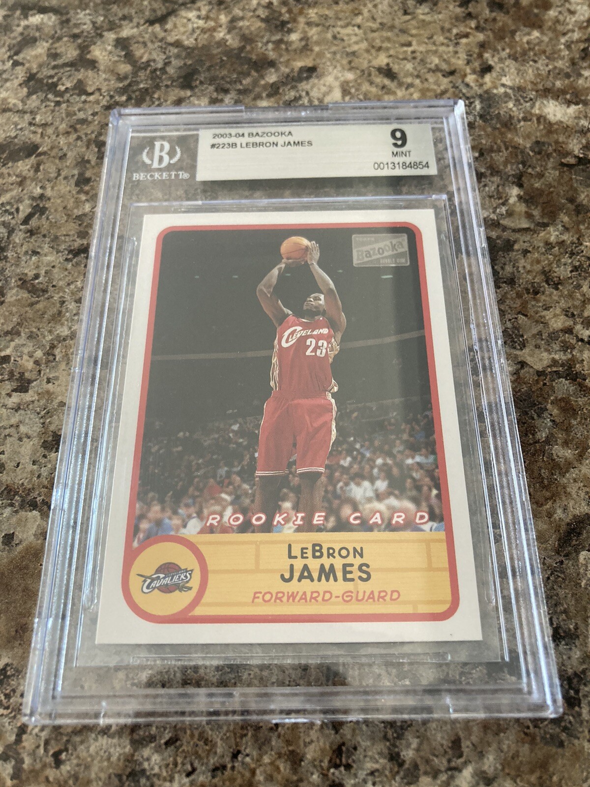 LeBron James 2003 Topps Bazooka 223 Rookie Card BGS 9 MINT
