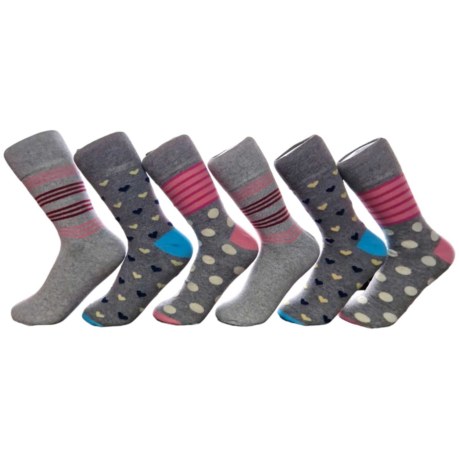 Womens Diabetic Socks Ladies Non Elastic Loose Top Soft Grip Gentle Sock UK 48 eBay