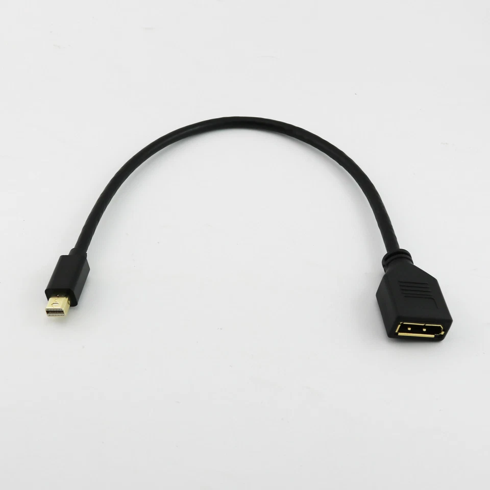 1ft Gold Plated Display Port DP Female to Mini Display Port Male Connector Cable - Image 2 of 4