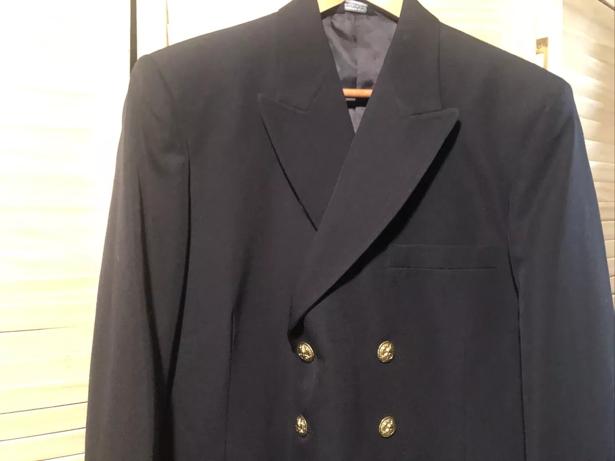 US Navy Officer Uniform Service Dress Blue 42 XS Coat Jacket Flying Cross Pants